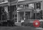 Image of Car arrives at Springwood Hyde Park New York USA, 1936, second 23 stock footage video 65675036471