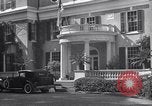 Image of Car arrives at Springwood Hyde Park New York USA, 1936, second 25 stock footage video 65675036471