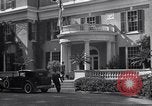 Image of Car arrives at Springwood Hyde Park New York USA, 1936, second 27 stock footage video 65675036471