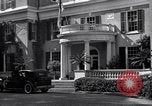 Image of Car arrives at Springwood Hyde Park New York USA, 1936, second 33 stock footage video 65675036471