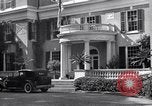 Image of Car arrives at Springwood Hyde Park New York USA, 1936, second 34 stock footage video 65675036471