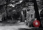 Image of Car arrives at Springwood Hyde Park New York USA, 1936, second 46 stock footage video 65675036471