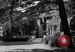 Image of Car arrives at Springwood Hyde Park New York USA, 1936, second 56 stock footage video 65675036471
