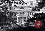 Image of Car arrives at Springwood Hyde Park New York USA, 1936, second 62 stock footage video 65675036471