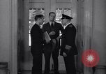Standbild drücken Sie am Weißen Haus West Wing Washington DC USA, 1937, aus Sekunde 35 historischem Filmmaterial Videoclip 65675036474