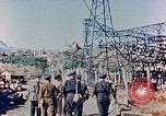Standbild elektrischen Transformator station zerstört von Atomic Blast Nagasaki Japan, 1945, aus Sekunde 15 historischem Filmmaterial Videoclip 65675036517