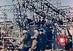 Standbild elektrischen Transformator station zerstört von Atomic Blast Nagasaki Japan, 1945, aus Sekunde 34 historischem Filmmaterial Videoclip 65675036517