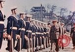 Standbild British Commonwealth troop review in Japan nach Zweiten Weltkrieg Kure Japan, 1946, aus Sekunde 51 historischem Filmmaterial Videoclip 65675036520
