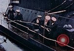 Image of HMIS SUTLEJ sinking Japanese submarine I-155 Japan, 1946, second 53 stock footage video 65675036522