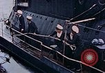 Image of HMIS SUTLEJ sinking Japanese submarine I-155 Japan, 1946, second 54 stock footage video 65675036522