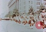 Image of British forces march at Japanese Imperial Palace Plaza Japan, 1946, second 5 stock footage video 65675036525