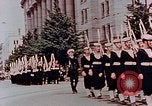Image of British forces march at Japanese Imperial Palace Plaza Japan, 1946, second 14 stock footage video 65675036525