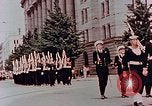Image of British forces march at Japanese Imperial Palace Plaza Japan, 1946, second 17 stock footage video 65675036525