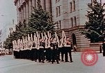 Image of British forces march at Japanese Imperial Palace Plaza Japan, 1946, second 22 stock footage video 65675036525