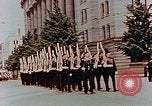 Image of British forces march at Japanese Imperial Palace Plaza Japan, 1946, second 23 stock footage video 65675036525