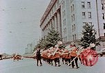 Image of British forces march at Japanese Imperial Palace Plaza Japan, 1946, second 24 stock footage video 65675036525