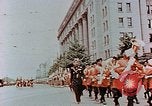Image of British forces march at Japanese Imperial Palace Plaza Japan, 1946, second 29 stock footage video 65675036525