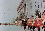 Image of British forces march at Japanese Imperial Palace Plaza Japan, 1946, second 30 stock footage video 65675036525