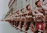 Image of British forces march at Japanese Imperial Palace Plaza Japan, 1946, second 35 stock footage video 65675036525