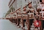 Image of British forces march at Japanese Imperial Palace Plaza Japan, 1946, second 37 stock footage video 65675036525