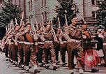 Image of British forces march at Japanese Imperial Palace Plaza Japan, 1946, second 44 stock footage video 65675036525