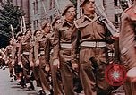Image of British forces march at Japanese Imperial Palace Plaza Japan, 1946, second 48 stock footage video 65675036525