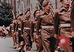 Image of British forces march at Japanese Imperial Palace Plaza Japan, 1946, second 50 stock footage video 65675036525