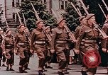 Image of British forces march at Japanese Imperial Palace Plaza Japan, 1946, second 59 stock footage video 65675036525