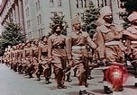 Image of British forces march at Japanese Imperial Palace Plaza Japan, 1946, second 62 stock footage video 65675036525