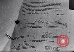 Image of Surrender document ending World War II in Europe Moscow Russia Soviet Union, 1945, second 5 stock footage video 65675036540