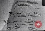 Image of Surrender document ending World War II in Europe Moscow Russia Soviet Union, 1945, second 9 stock footage video 65675036540