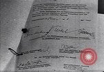Image of Surrender document ending World War II in Europe Moscow Russia Soviet Union, 1945, second 10 stock footage video 65675036540