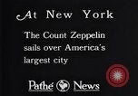 Immagine di Gref Zeppelin New York City USA, 1928, secondo 27 filmato di repertorio 65675036608