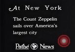 Immagine di Gref Zeppelin New York City USA, 1928, secondo 29 filmato di repertorio 65675036608
