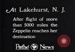 Image of Gref Zeppelin Lakehurst New Jersey USA, 1928, second 1 stock footage video 65675036609