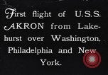 Image of dirigible United States Ship Akron Washington DC USA, 1931, second 1 stock footage video 65675036624