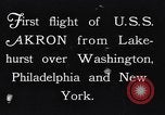 Image of dirigible United States Ship Akron Washington DC USA, 1931, second 3 stock footage video 65675036624
