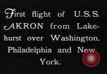 Image of dirigible United States Ship Akron Washington DC USA, 1931, second 8 stock footage video 65675036624