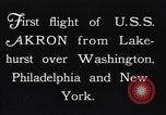 Image of dirigible United States Ship Akron Washington DC USA, 1931, second 10 stock footage video 65675036624