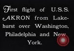 Image of dirigible United States Ship Akron Washington DC USA, 1931, second 12 stock footage video 65675036624