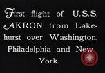 Image of dirigible United States Ship Akron Washington DC USA, 1931, second 13 stock footage video 65675036624