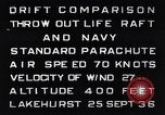 Standbild parachute Jumper Lakehurst New Jersey USA, 1936, aus Sekunde 62 historischem Filmmaterial Videoclip 65675036628