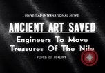 Image of Ancient Egyptian Temples of of Pharaoh Ramses II Egypt, 1964, second 1 stock footage video 65675036643