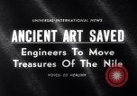 Image of Ancient Egyptian Temples of of Pharaoh Ramses II Egypt, 1964, second 4 stock footage video 65675036643