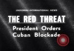 Image of President Kennedy warns during Cuban Missile Crisis Washington DC USA, 1962, second 1 stock footage video 65675036644