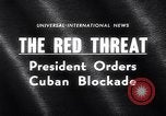 Image of President Kennedy warns during Cuban Missile Crisis Washington DC USA, 1962, second 3 stock footage video 65675036644