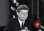 Image of President Kennedy warns during Cuban Missile Crisis Washington DC USA, 1962, second 9 stock footage video 65675036644