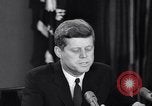 Image of President Kennedy warns during Cuban Missile Crisis Washington DC USA, 1962, second 10 stock footage video 65675036644