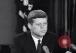 Image of President Kennedy warns during Cuban Missile Crisis Washington DC USA, 1962, second 14 stock footage video 65675036644