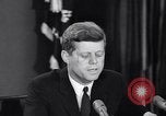 Image of President Kennedy warns during Cuban Missile Crisis Washington DC USA, 1962, second 15 stock footage video 65675036644